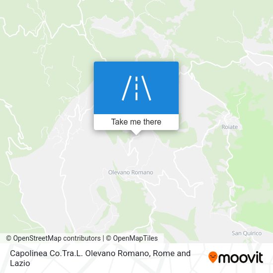 Capolinea Co.Tra.L. Olevano Romano map