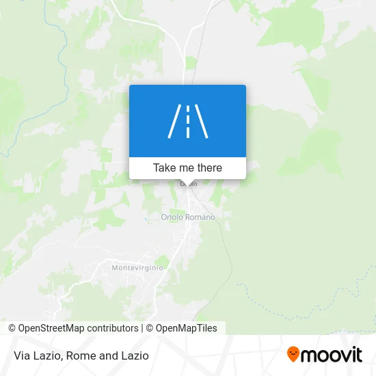 Via Lazio map