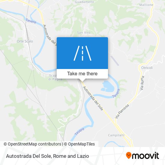 Autostrada Del Sole map