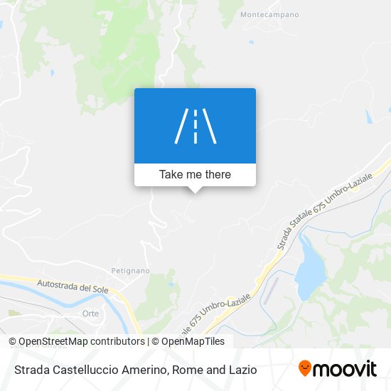 Strada Castelluccio Amerino map