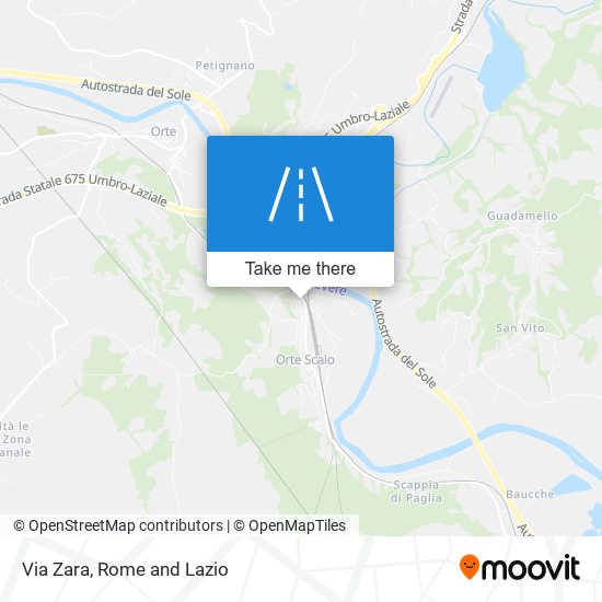 Via Zara map