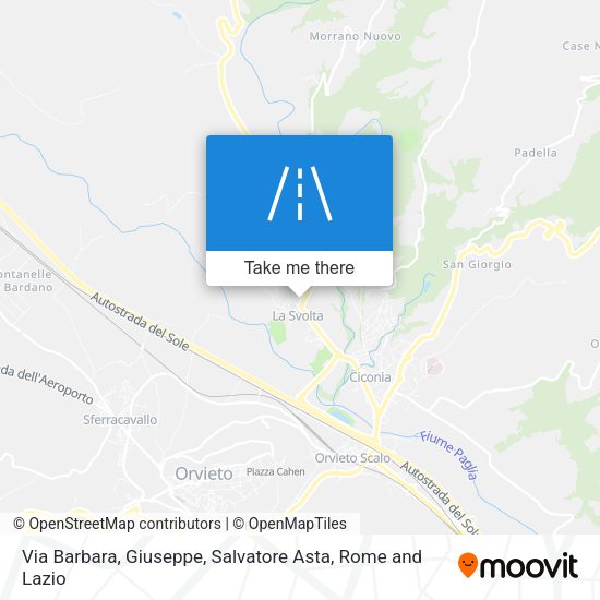 Via Barbara, Giuseppe, Salvatore Asta map
