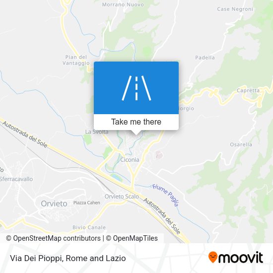 Via Dei Pioppi map