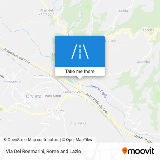Via Dei Rosmarini map