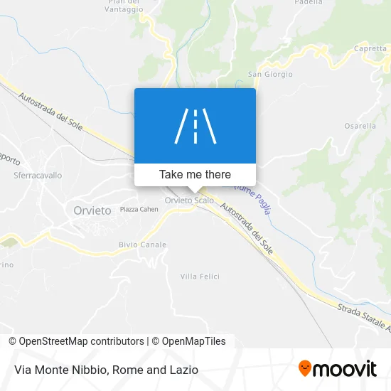 Monte Nibbio Street map