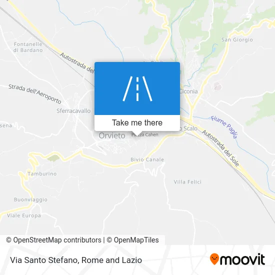 Santo Stefano Street map