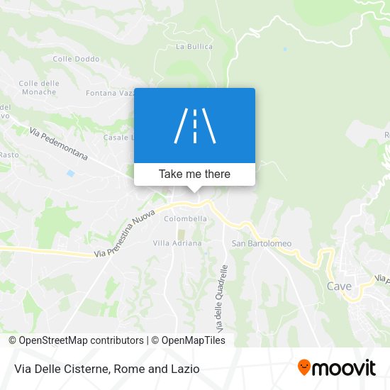 Via Delle Cisterne map