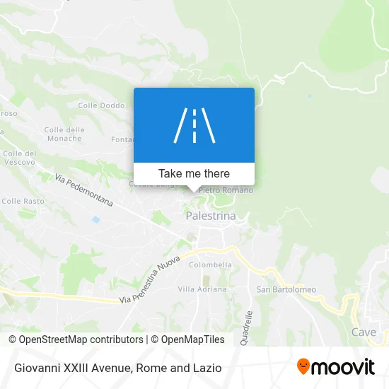 Giovanni XXIII Avenue map
