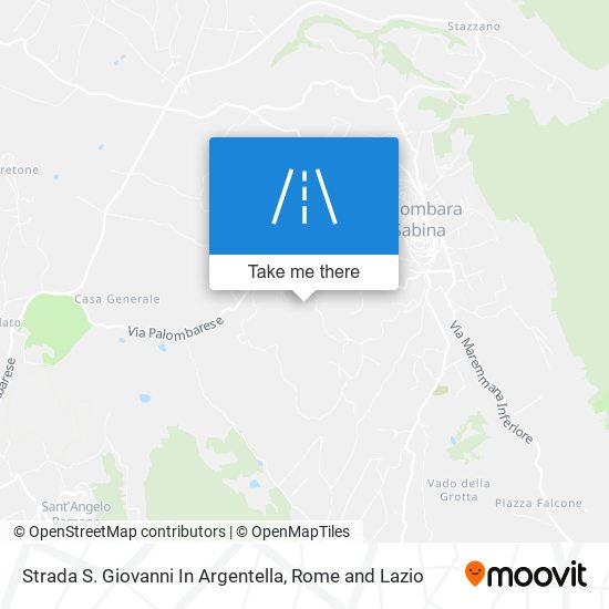 Strada S. Giovanni In Argentella map