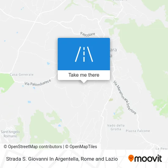 Saint John in Argentella Road map