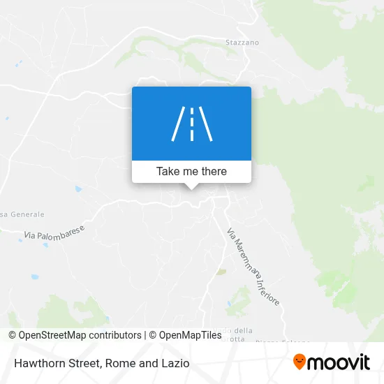Hawthorn Street map