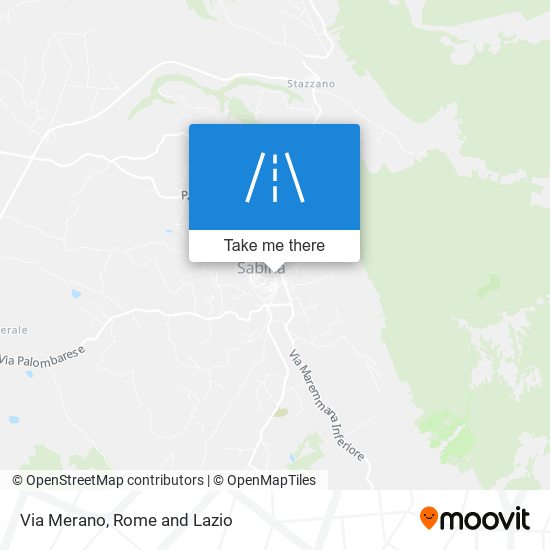 Via Merano map