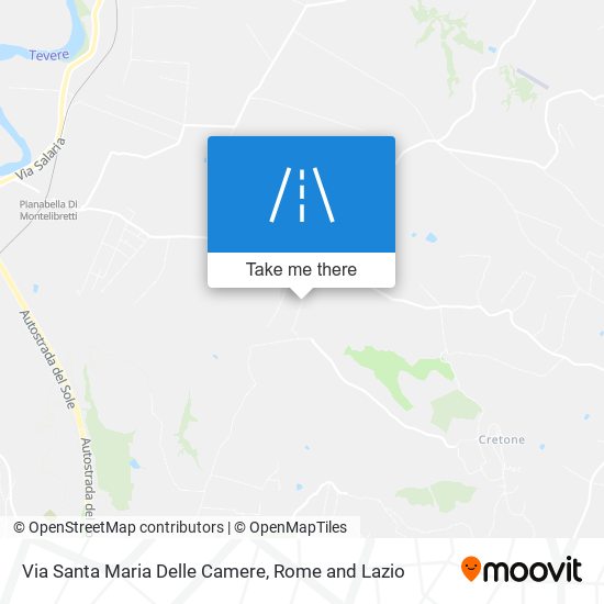 Via Santa Maria Delle Camere map