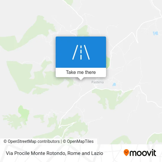 Via Procile Monte Rotondo map