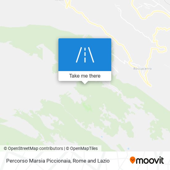 Percorso Marsia Piccionaia map