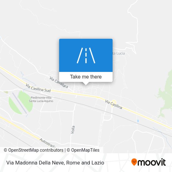 Via Madonna Della Neve map