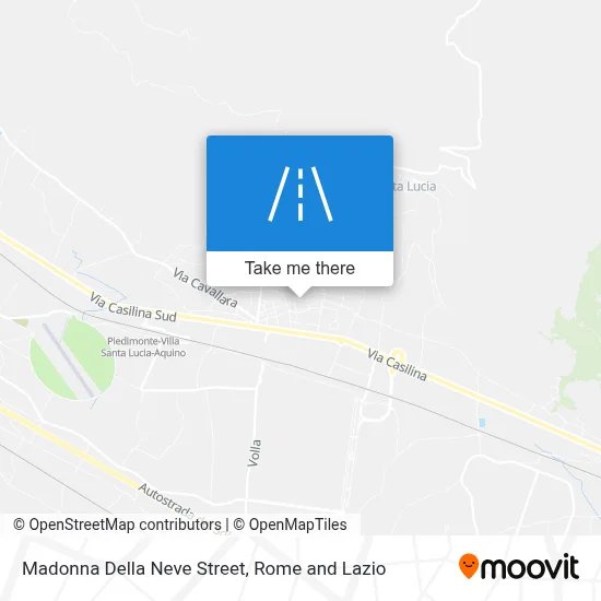Madonna Della Neve Street map