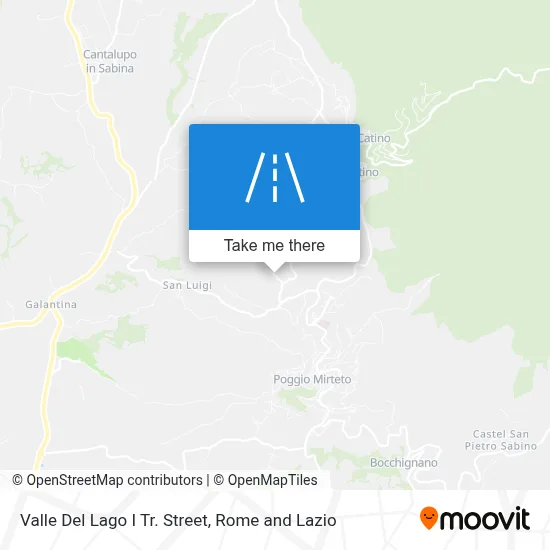 Valle Del Lago I Tr. Street map