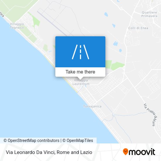 Via Leonardo Da Vinci map