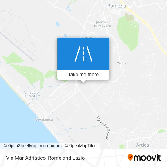 Adriatic Sea Street map