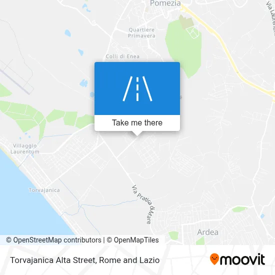 Torvajanica Alta Street map