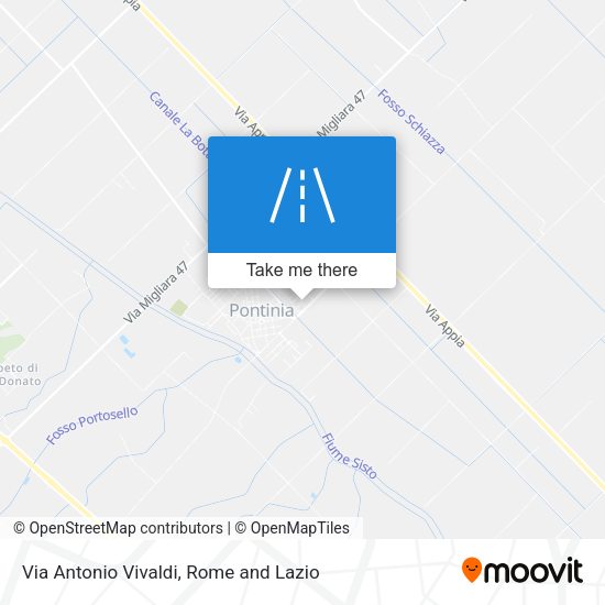 Via Antonio Vivaldi map