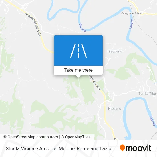Arco Del Melone Local Road map
