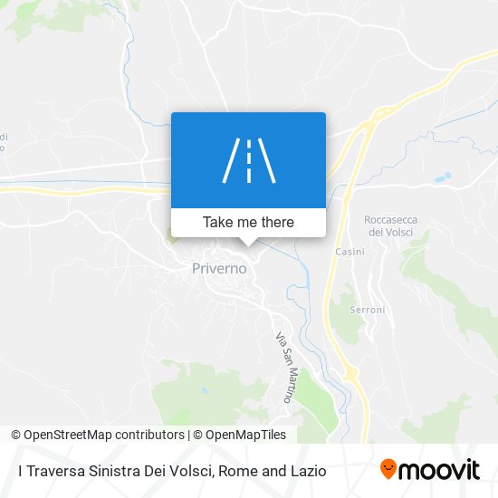 I Traversa Sinistra Dei Volsci map