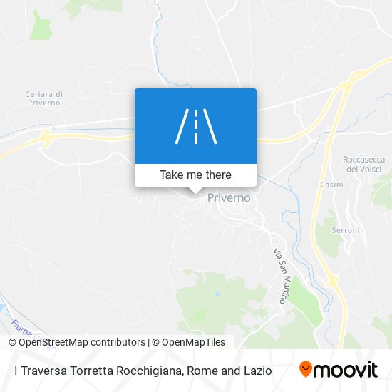 I Traversa Torretta Rocchigiana map