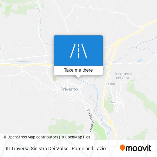 III Traversa Sinistra Dei Volsci map