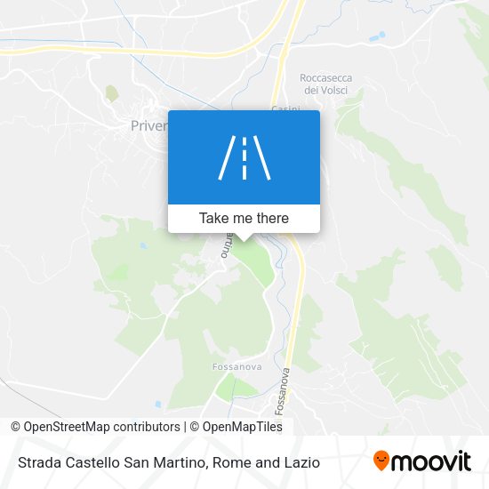 Strada Castello San Martino map
