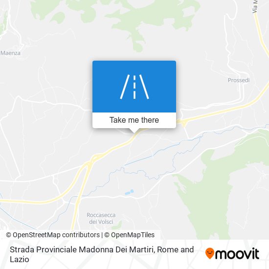 Strada Provinciale Madonna Dei Martiri map