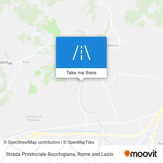 Provincial Road Rocchigiana map