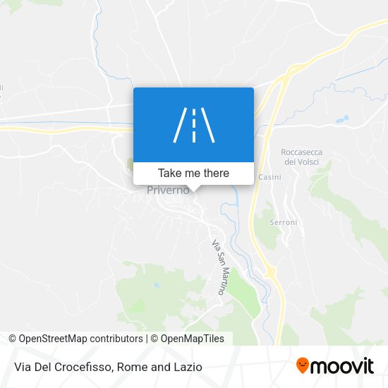 Via Del Crocefisso map
