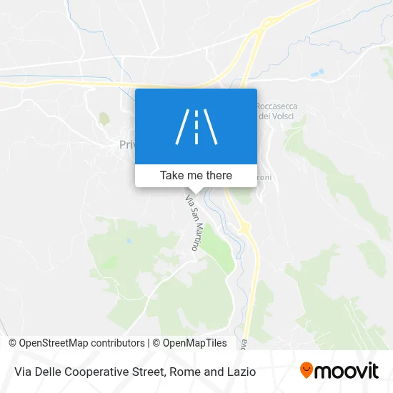 Via Delle Cooperative Street map