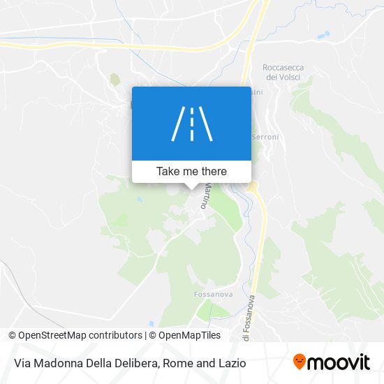 Via Madonna Della Delibera map