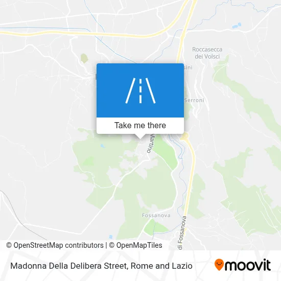 Madonna Della Delibera Street map