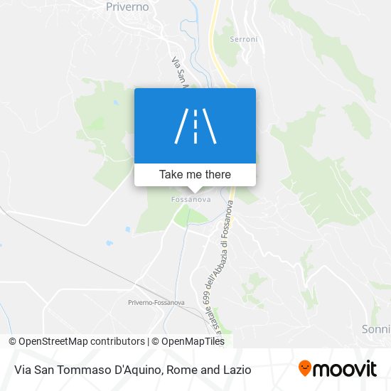 Via San Tommaso D'Aquino map