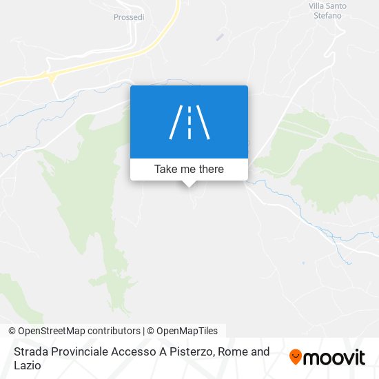 Strada Provinciale Accesso A Pisterzo map