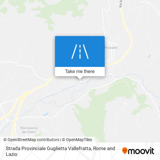 Strada Provinciale Guglietta Vallefratta map