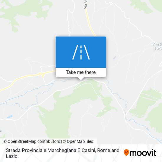 Strada Provinciale Marchegiana E Casini map