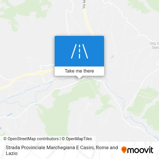 Strada Provinciale Marchegiana E Casini map
