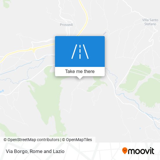 Via Borgo map