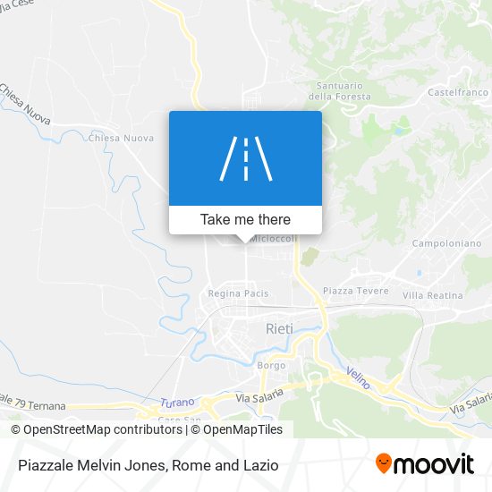 Piazzale Melvin Jones map