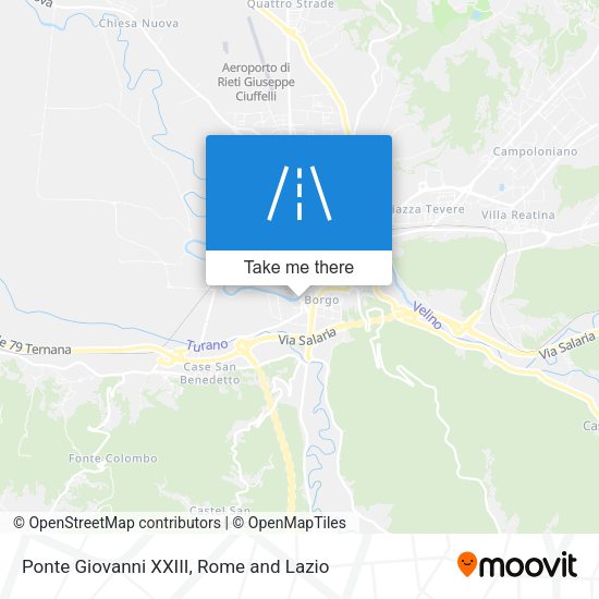 Ponte Giovanni XXIII map