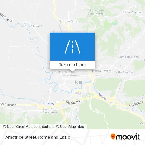 Amatrice Street map