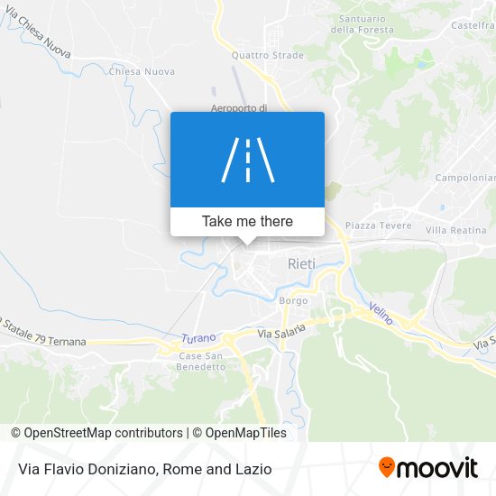 Via Flavio Doniziano map