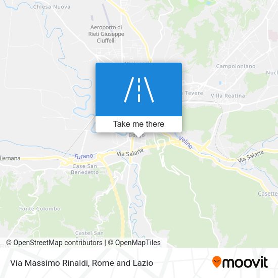 Via Massimo Rinaldi map