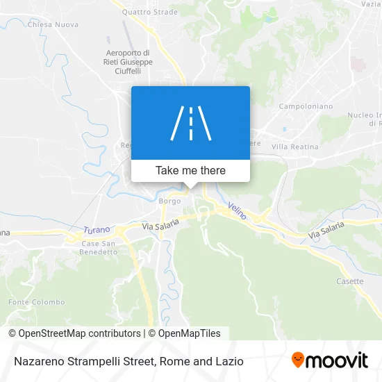 Nazareno Strampelli Street map
