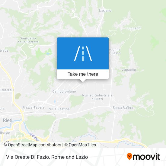 Via Oreste Di Fazio map